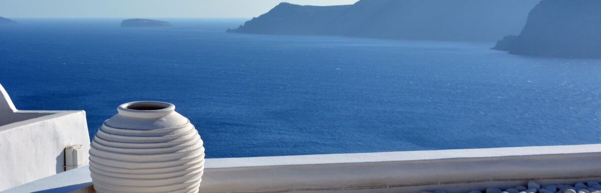 Amphora in Santorini, Greece.