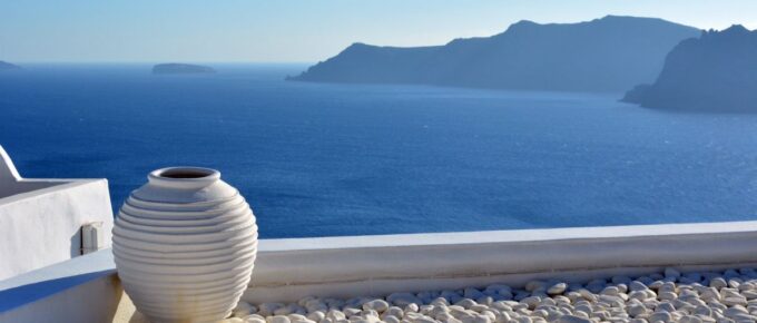 Amphora in Santorini, Greece.