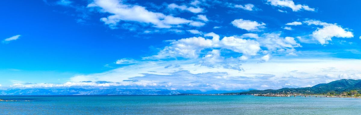 Coastline of north part Corfu island, Ionian archipelago, Sidari, Greece.