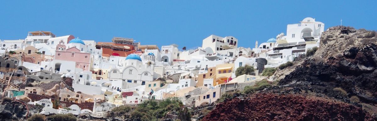 Mediterranean Cyclades island Greece scenery.