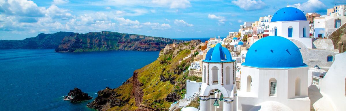 Greece Santorini Island during the day.