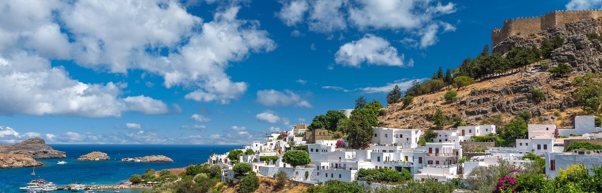 Lindos, island of Rhodes, Dodecanese, Greece.