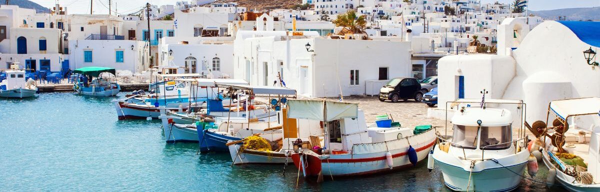 Beautiful Naousa village, Paros island, Cyclades, Greece