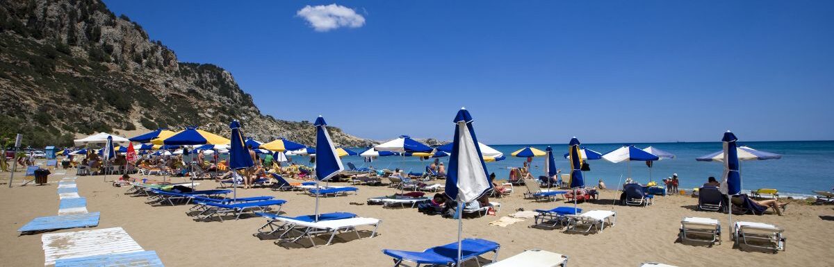 Afandou beach, Rhodes island, Greece.