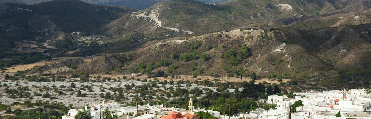 The village of Asklipio island of Rhodes, Greece.