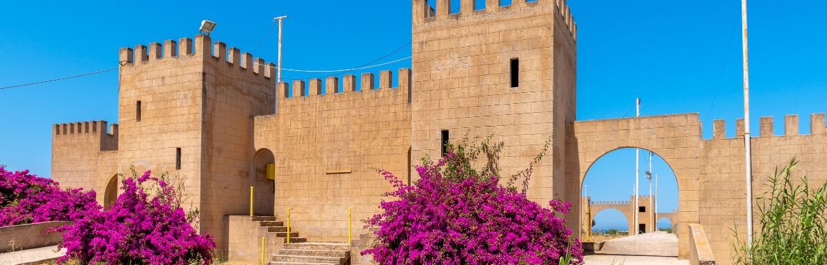 Camelot Castle in Fanes on Rhodes, Greece.