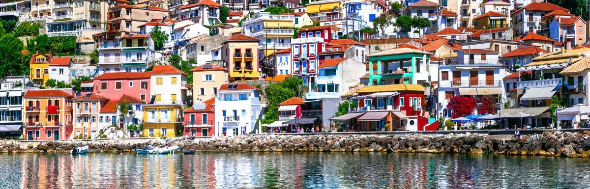 Beautiful coastal town Parga in Greece.