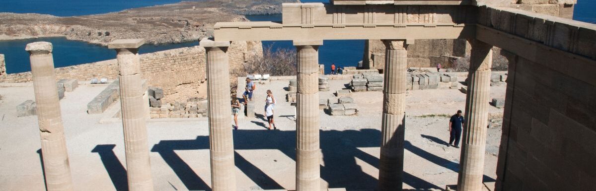 Lindos acropolis, Rhodes, Greece.