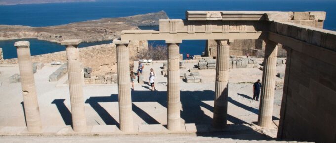 Lindos acropolis, Rhodes, Greece.